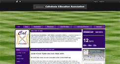 Desktop Screenshot of caledonialittleleague.com